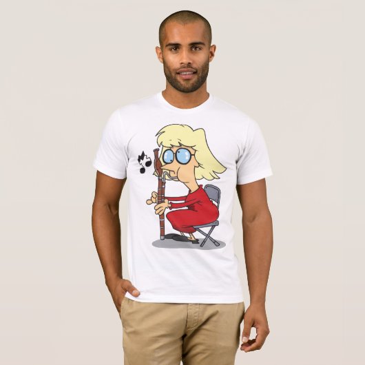 Bassoon speler Mannen T-shirt (Voorkant volledig)