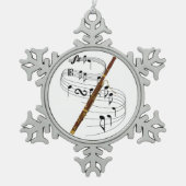 Bassoon Tin Sneeuwvlok Ornament (Voorkant)