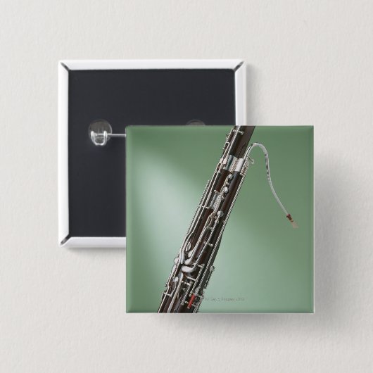 Bassoon Vierkante Button 5,1 Cm (Voorkant /achterkant)