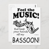Bassoon voelt de muziek briefkaart (Voorkant / Achterkant)