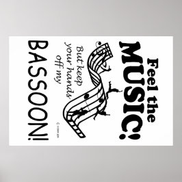 Bassoon voelt de muziek poster
