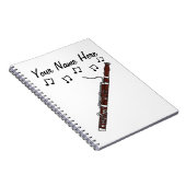 Bassoon Woodwind Muzikant Muziekdocent Custom Notitieboek (Rechterzijde)