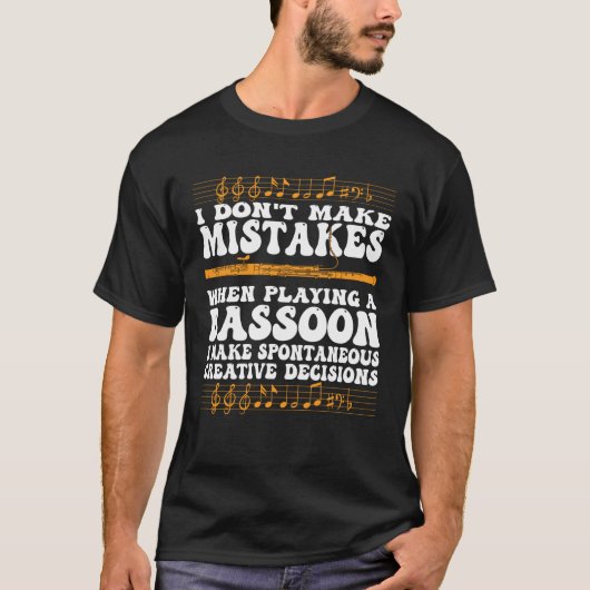 Bassoonist Bassoon Expert  7 T-shirt (Voorkant)