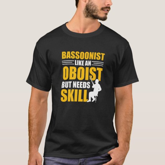Bassoonist Bassoon Player   T-shirt (Voorkant)