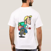 basspeler t-shirt (Achterkant)