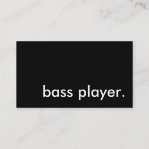 basspeler. visitekaartje