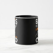 Bassplayer Bass Guitar grappig gezegde Mok (Midden)