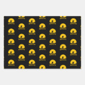 Bassquatch Bigfoot Sasquatch Fullmoon Rod Gevist Inpakpapier Vel (Voorkant 3)