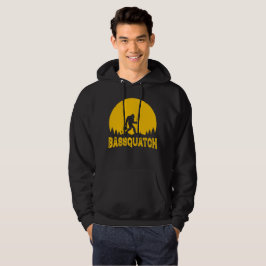 Bassquatch Bigfoot Sasquatch Volle Maan Gevist Hoodie