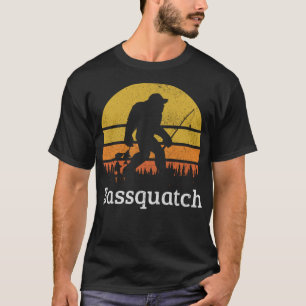 Bassquatch Funny Bass Gevist Sasquatch Bigfoot Cl T-shirt