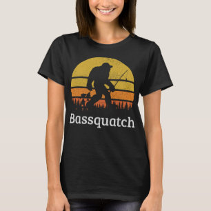 Bassquatch Funny Bass Gevist Sasquatch Bigfoot Cl T-shirt