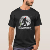 Bassquatch! Funny Bigfoot Night Vist T-shirt (Voorkant)
