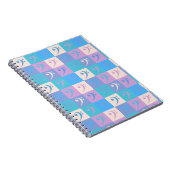 Basssleutelpatroon Pastel Notitieboek (Rechterzijde)