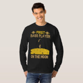 Bassspeler Op De Maan T-shirt (Voorkant volledig)
