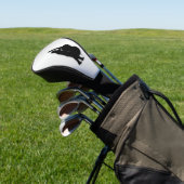 Bassspeler Silver Golfheadcover (Insitu)