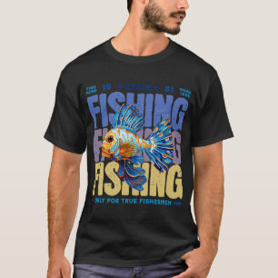 Bassvissen Grootbekbaars Hengelaar Vintage Vissen T-shirt