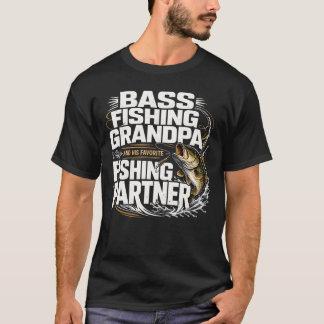 Bassvissen Opa Favoriete Vispartner T-shirt