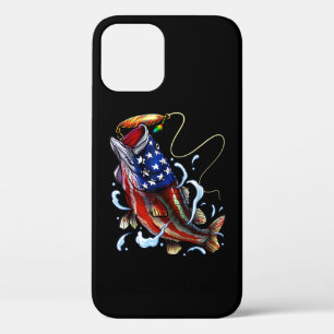 Bassvissen Vis Amerikaanse Vlag Patriottisch Visse Case-Mate iPhone Case