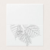 Basswood Leaves Card Kaart (Buitenkant ongevouwen)