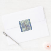 Bast Amidst Hydrangea Flowers Vierkante Sticker (Envelop)