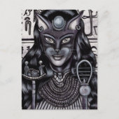 Bast Cat Goddess Egyptian Briefkaart (Voorkant)