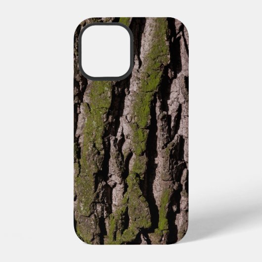Bast eik mos stam hout iPhone hoesje (Achterkant)