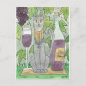 Bast en Beaujolais Briefkaart (Voorkant)