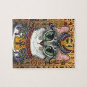 Bast Goddess Cat Egyptian Bastet Art Puzzle Legpuzzel (Horizontaal)