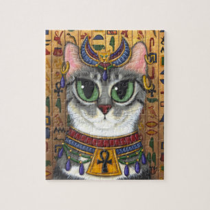 Bast Goddess Cat Egyptian Bastet Art Puzzle Legpuzzel