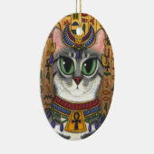 Bast Goddess Egyptian Bastet Cat Art Ornament (Rechts)