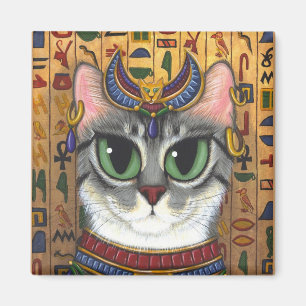Bast Godin, Egyptische Bastet Kat Art Magnet
