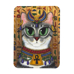 Bast Godin Kat Egyptische Bastet Art Magnet Magneet