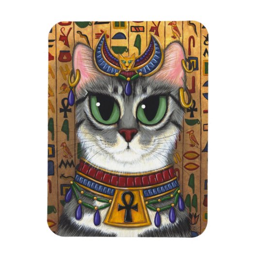 Bast Godin Kat Egyptische Bastet Art Magnet Magneet (Verticaal)