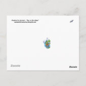 Bast op het water briefkaart (Achterkant)