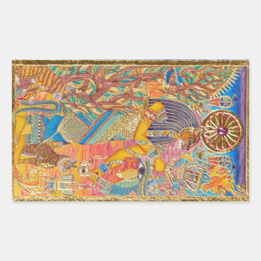 Bast Rechthoekige Sticker (Voorkant)