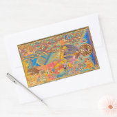 Bast Rechthoekige Sticker (Envelop)