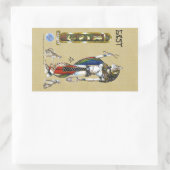 Bast Rectangle Sticker (Tas)