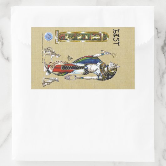 Bast Rectangle Sticker (Tas)