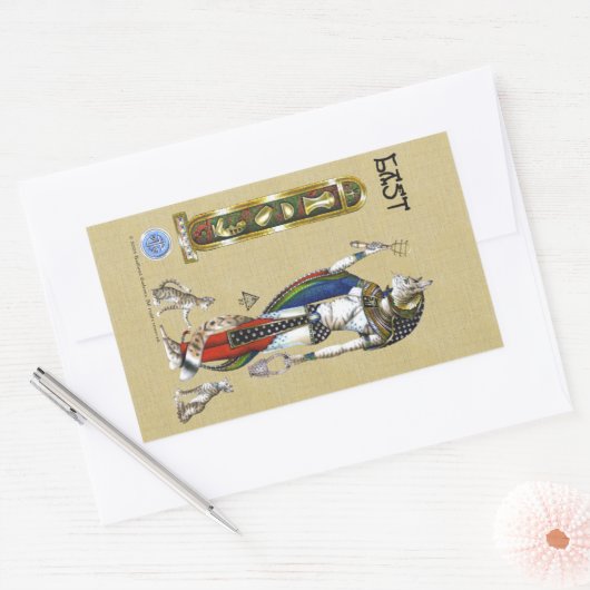 Bast Rectangle Sticker (Envelop)