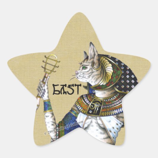 Bast Star Sticker (Voorkant)