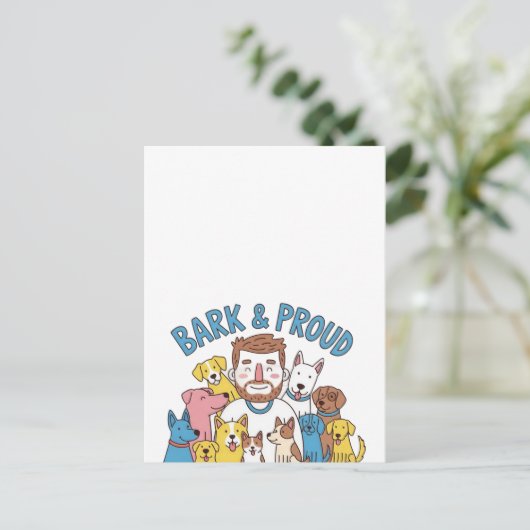 Bast & Trotse Vaderdag Briefkaart (Staand voorkant)