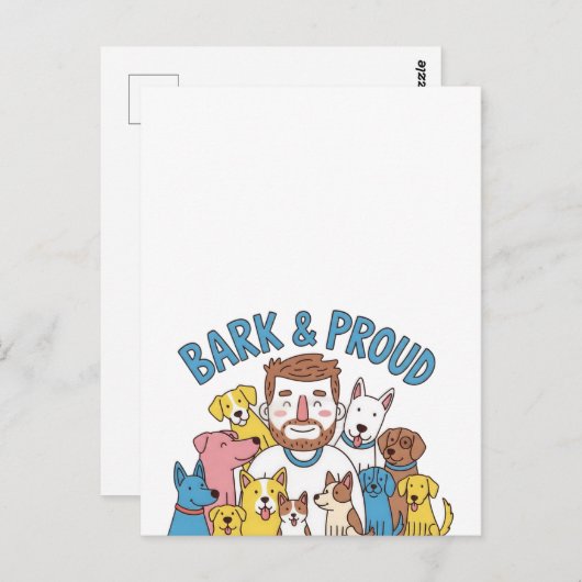 Bast & Trotse Vaderdag Briefkaart (Voorkant / Achterkant)