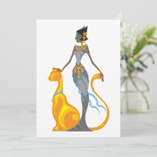 Bast-uitnodigingen Kaart (Staand voorkant)