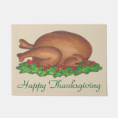 Basta Turkey Platter Thanksgiving Dinner Holiday Deurmat (Voorkant)
