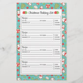 Bastabel voor Cute Red- en Blue-kerstpatroonbakken (Achterkant)