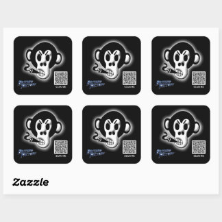 Bastard Factory Logo QR Code Stickers