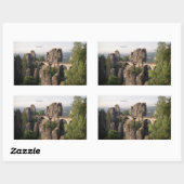 Bastei Bridge in Duitsland rechthoek sticker (Vel)