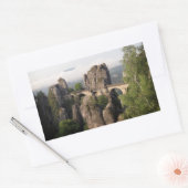 Bastei Bridge in Duitsland rechthoek sticker (Envelop)