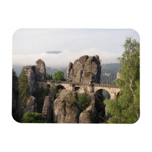 Bastei Bridge in Duitsland rechthoekige magneet