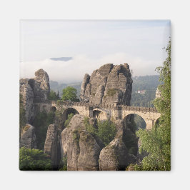 Bastei Bridge in Duitsland ronde magneet